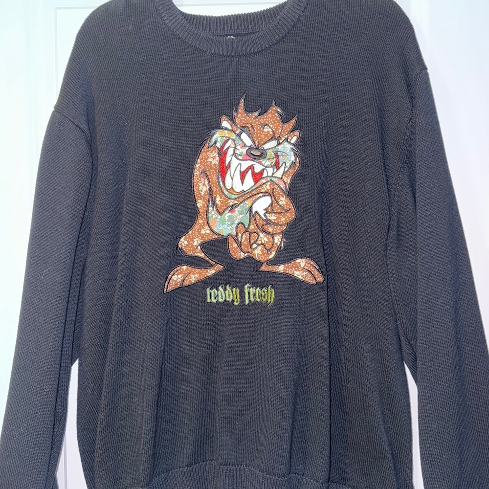 TF x Looney Tunes Patchwork Appliqué Sweater